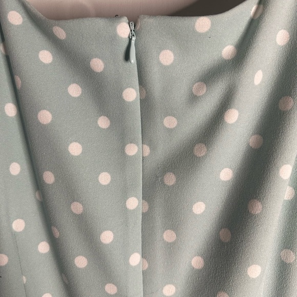 Women's Calvin Klein tea length blue polka dot dress (NWT) size 10. - Picture 5 of 7
